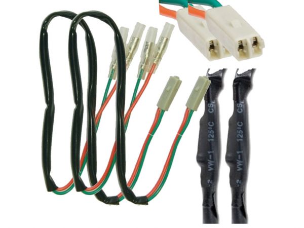 Indicator adapter cable for Kawasaki with resistor 27 Ohm - 3 Watt
