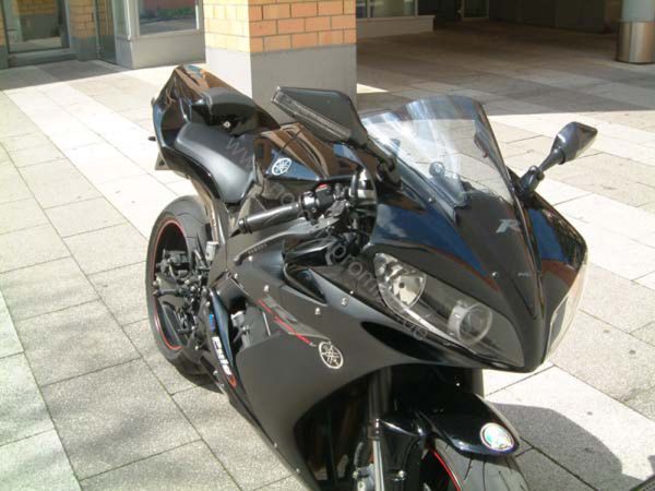 Blinkerspiegel 6253-6254 für Yamaha R1 R6 schwarz