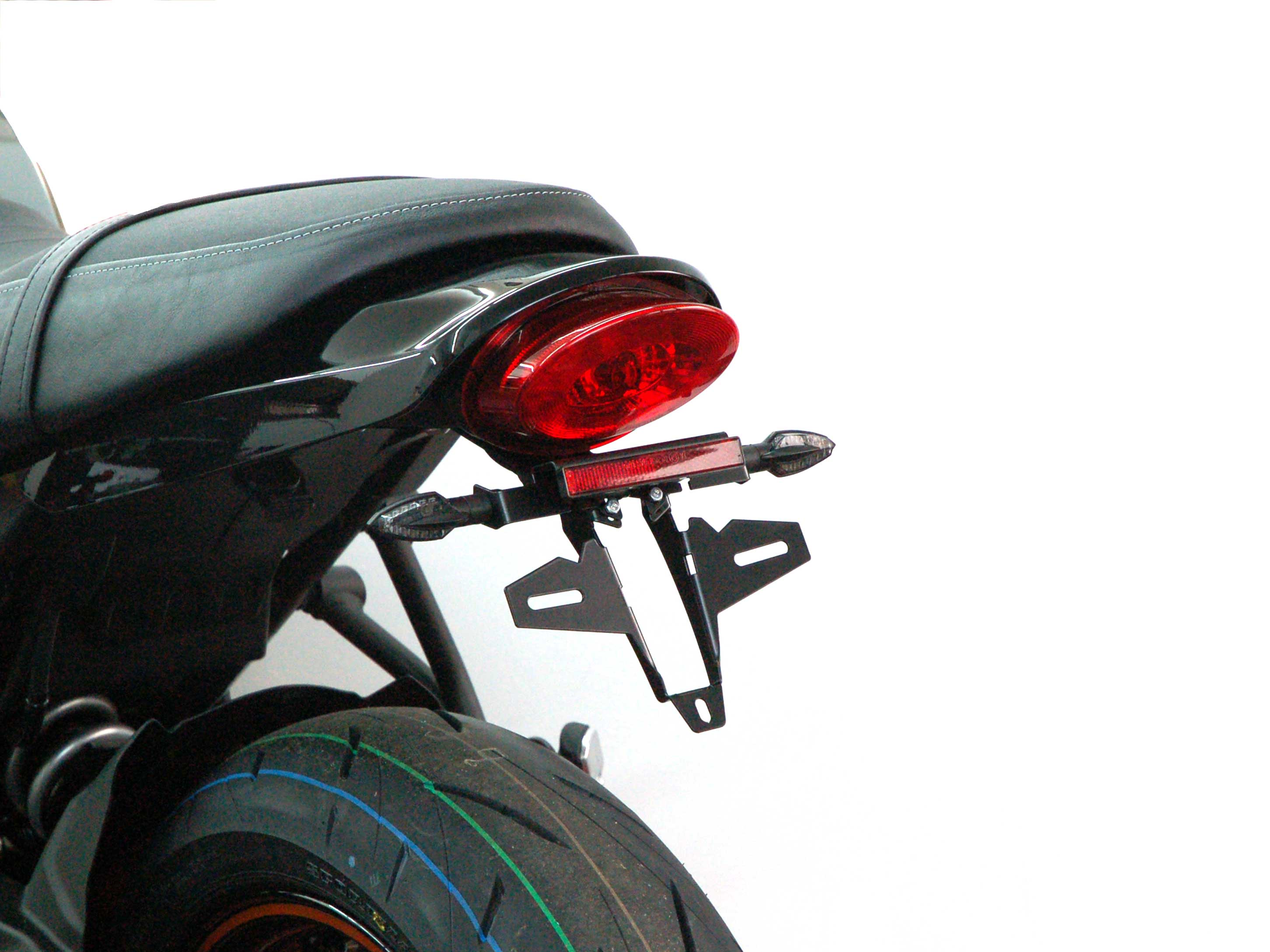  Plaque d'immatriculation Moto pour Z650RS 2021 2022 2023 Moto -  Queue Bien Rangé Support De Plaque D'immatriculation Garde-Boue Éliminateur  Kit Support D'enregistrement