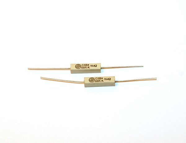 Widerstand 68 Ohm 5 Watt - 2 Stück