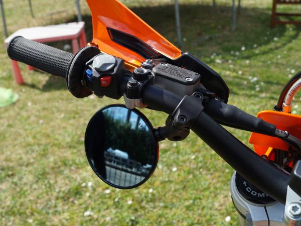 TecBike FAR espejo de manillar FLEXI 7699 para Supermoto | Enduro | Naked | 2 piezas