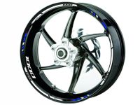 Autocollant de bord de jante GP Race 1000 blanc-bleue Autocollant de bord de jante GP Race 1000 blanc-bleue