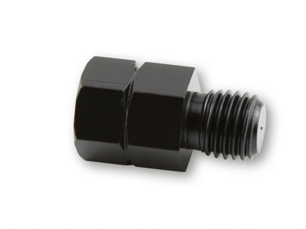 Mirror adapter from hole M10 right-hand thread to bolt M10 left-hand thread