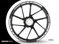 Autocollant de bord de jante GP Race 2 blanc perle métallisé Autocollant de bord de jante GP Race 2 blanc perle métallisé