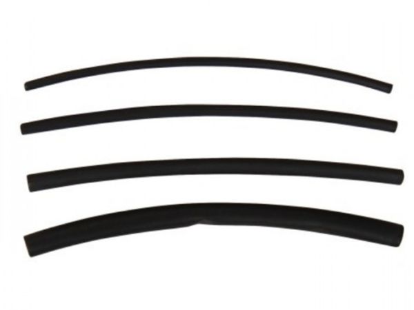 Heat shrink set 4 pieces black with inside adhesive