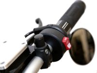 CNC cover caps for handlebar fitting M10, black CNC cover caps for handlebar fitting M10, black