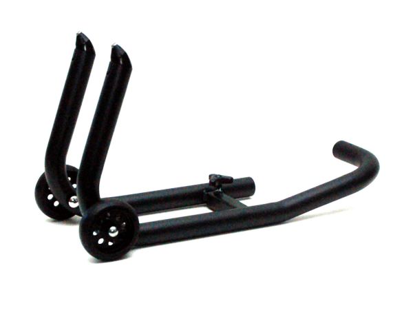 Motorcycle stand front DR068 with mandrel, adjustable, black
